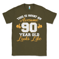 Army Green 90th birthday novelty gift awesome 90 year old t shirt Classic Tee - linhVisuals