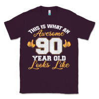 Plum 90th birthday novelty gift awesome 90 year old t shirt Classic Tee - linhVisuals