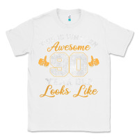 White 90th birthday novelty gift awesome 90 year old t shirt Classic Tee - linhVisuals