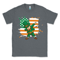 Dabbing Leprechaun Irish American Flag Classic Tee | Teevron