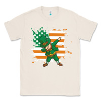 Natural dabbing leprechaun irish american flag Classic Tee - linhVisuals