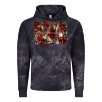 Cloud Black christmas leopard cowhide background Vintage Hoodie - BarkalooDesign