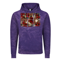 Cloud Purple christmas leopard cowhide background Vintage Hoodie - BarkalooDesign