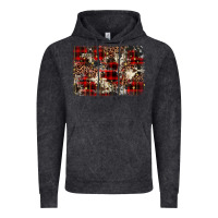Vintage Black christmas leopard cowhide background Vintage Hoodie - BarkalooDesign
