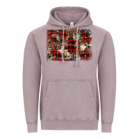 Vintage Zinc christmas leopard cowhide background Vintage Hoodie - BarkalooDesign