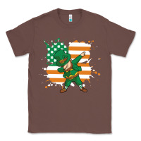 Chestnut dabbing leprechaun irish american flag Classic Tee - linhVisuals