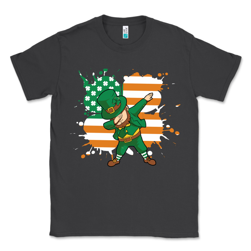 Dabbing Leprechaun Irish American Flag Classic Tee by linhVisuals | Teevron
