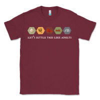 Burgundy let's settle this like adults board game night shirt Classic Tee - linhVisuals