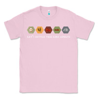 Bubblegum Pink let's settle this like adults board game night shirt Classic Tee - linhVisuals