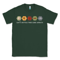 Sports Green let's settle this like adults board game night shirt Classic Tee - linhVisuals