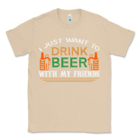 Mushroom i just want to drink with my friends Classic Tee - linhVisuals