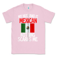 Bubblegum Pink my husband is mexican nothing scares me funny husband zip hoodie Classic Tee - linhVisuals