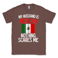 Chestnut my husband is mexican nothing scares me funny husband zip hoodie Classic Tee - linhVisuals