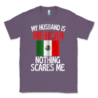 Lavender my husband is mexican nothing scares me funny husband zip hoodie Classic Tee - linhVisuals