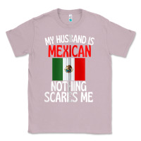 Lilac my husband is mexican nothing scares me funny husband zip hoodie Classic Tee - linhVisuals