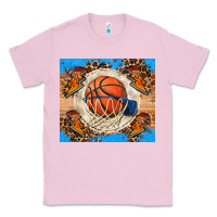 Bubblegum Pink basketball Classic Tee - FaDigitalArtStudio