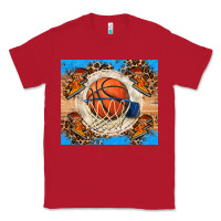 Red basketball Classic Tee - FaDigitalArtStudio