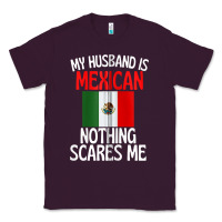 Plum my husband is mexican nothing scares me funny husband zip hoodie Classic Tee - linhVisuals