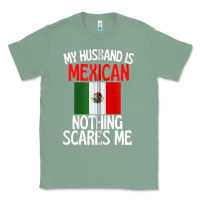 Sage my husband is mexican nothing scares me funny husband zip hoodie Classic Tee - linhVisuals