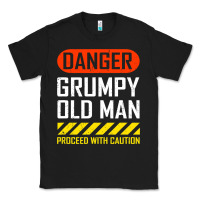 Black funny danger grumpy old man sarcastic saying, retirement t shirt Classic Tee - linhVisuals