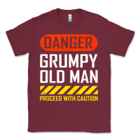 Burgundy funny danger grumpy old man sarcastic saying, retirement t shirt Classic Tee - linhVisuals