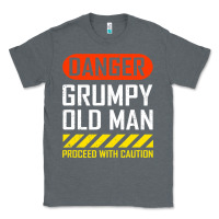 Charcoal Heather funny danger grumpy old man sarcastic saying, retirement t shirt Classic Tee - linhVisuals