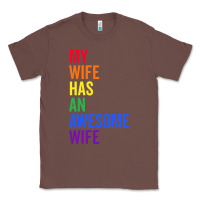 Chestnut my wife has an awesome wife funny lesbian wedding gift t shirt Classic Tee - linhVisuals
