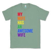Sage my wife has an awesome wife funny lesbian wedding gift t shirt Classic Tee - linhVisuals