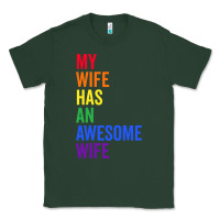 Sports Green my wife has an awesome wife funny lesbian wedding gift t shirt Classic Tee - linhVisuals
