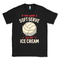 Black funny volleyball if you want a soft serve volleyball t shirt Classic Tee - linhVisuals