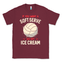 Burgundy funny volleyball if you want a soft serve volleyball t shirt Classic Tee - linhVisuals