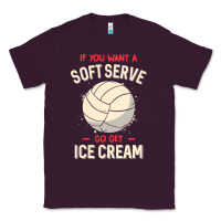 Plum funny volleyball if you want a soft serve volleyball t shirt Classic Tee - linhVisuals