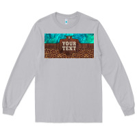 Moon Dust preview custom name turquoise stone leopard bull skull license plate Long Sleeve Tee - Artiststas
