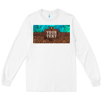 White preview custom name turquoise stone leopard bull skull license plate Long Sleeve Tee - Artiststas