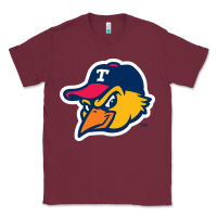Burgundy suitable-toledo-mud-hens-worn Classic Tee - linhVisuals