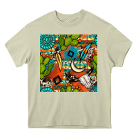 Mossy western cactus aztec seamless pattern Heavy Core Tee - BundleAndBundleShop
