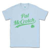 Dusty Blue pat mccrotch funny st. patrick's day long sleeve t shirt Classic Tee - linhVisuals