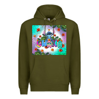 Army Green ohana stitch Premium Hoodie - AdoDesignShop