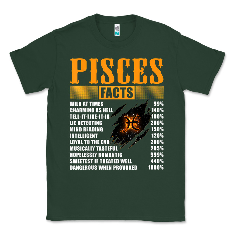 Pisces Facts T Shirt Pisces Birthday Gifts Classic Tee by linhVisuals | Teevron