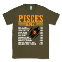 Army Green pisces facts t shirt pisces birthday gifts Classic Tee - linhVisuals
