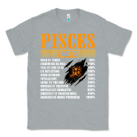 Heather Grey pisces facts t shirt pisces birthday gifts Classic Tee - linhVisuals