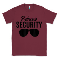 Burgundy princess security dad boyfriend husband pregnancy t shirt Classic Tee - linhVisuals