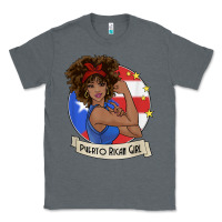 Charcoal Heather puerto rican girl strong t shirt puerto rico pride boricua Classic Tee - linhVisuals