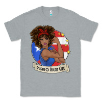 Heather Grey puerto rican girl strong t shirt puerto rico pride boricua Classic Tee - linhVisuals