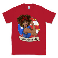 Red puerto rican girl strong t shirt puerto rico pride boricua Classic Tee - linhVisuals