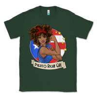 Sports Green puerto rican girl strong t shirt puerto rico pride boricua Classic Tee - linhVisuals