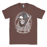 Chestnut santa muerte female deity mexican satanic dead sugar skull tank top Classic Tee - linhVisuals