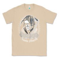 Mushroom santa muerte female deity mexican satanic dead sugar skull tank top Classic Tee - linhVisuals