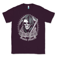 Plum santa muerte female deity mexican satanic dead sugar skull tank top Classic Tee - linhVisuals