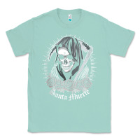 Seafoam santa muerte female deity mexican satanic dead sugar skull tank top Classic Tee - linhVisuals